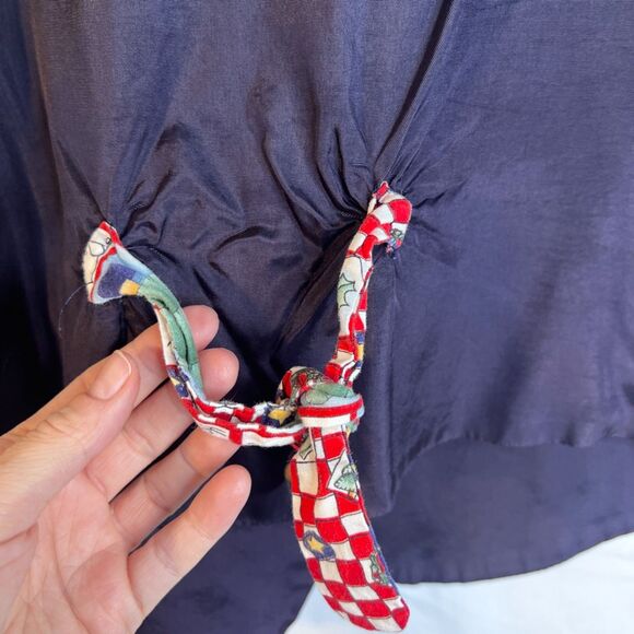 Robyn Lyn VTG Christmas VEST Mixed Print Happy Holidays Novelty Size L/XL Cotton - Picture 8 of 10